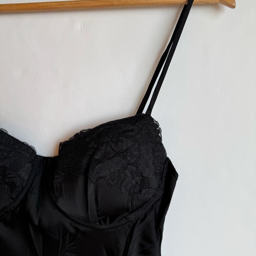 Rumored Negroni Black Lace Midi Slip Dress Fairy Grunge Witchy Y2K Size Medium - Picture 8 of 16